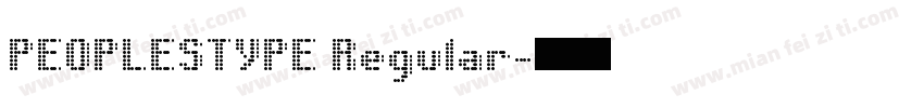 PEOPLESTYPE Regular字体转换